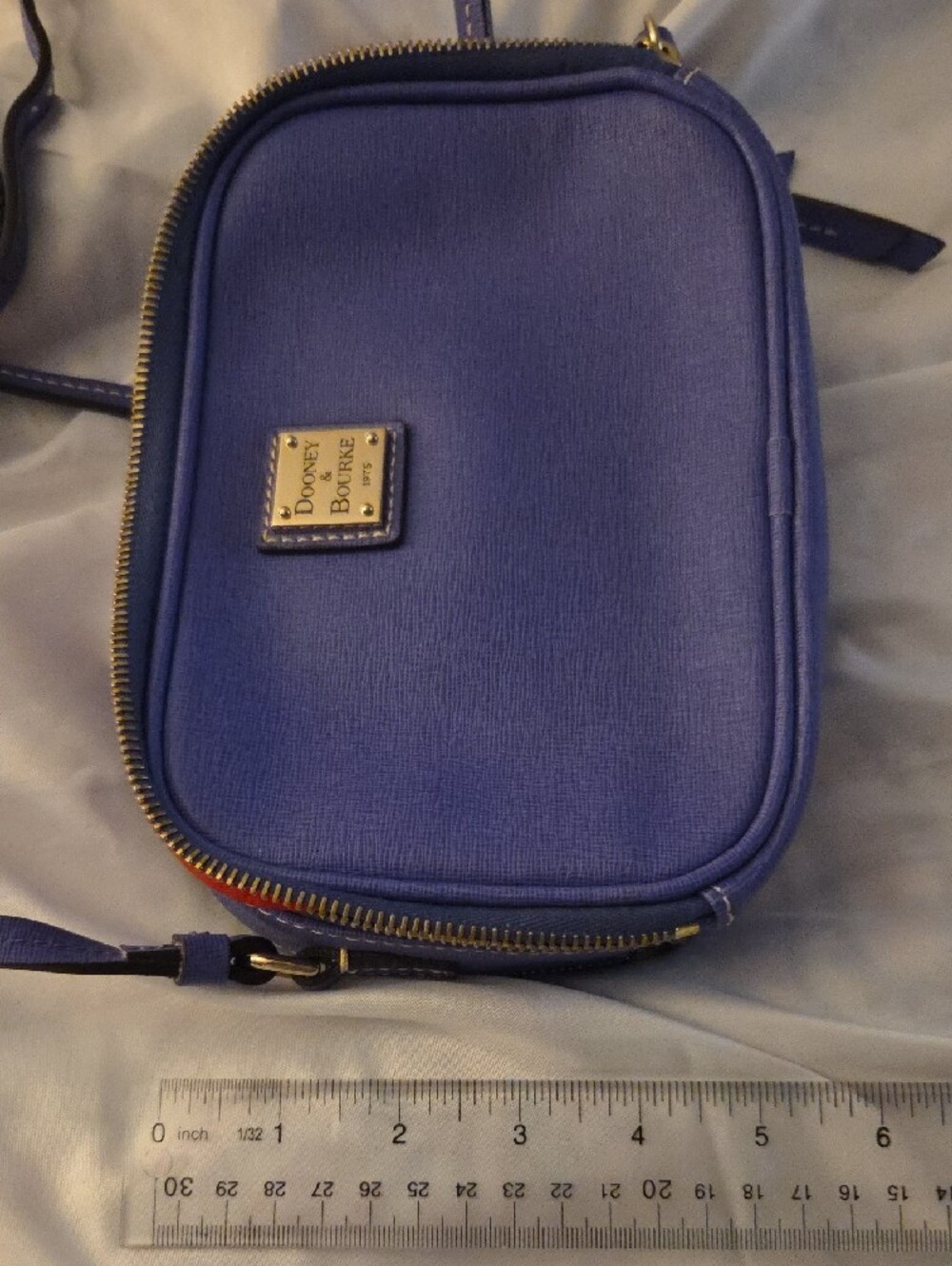 Dooney & Bourke Electric Blue Leather Crossbody - Picture 7 of 9